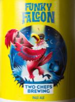 two chefs brewing funky falcon logo